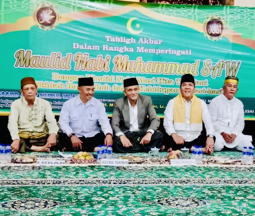 Peringatan Maulid Nabi Muhammad SAW di Masjid Nurul Islam Way Halim Permai Berlangsung Khidmat