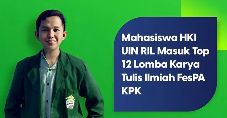 Ahmad Rozali Mahasiswa FS Masuk Top 12 Festival Pena Anti Korupsi 2024